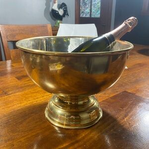 Vintage brass,silver lined Champagne Bowl. Perfect for a wedding.